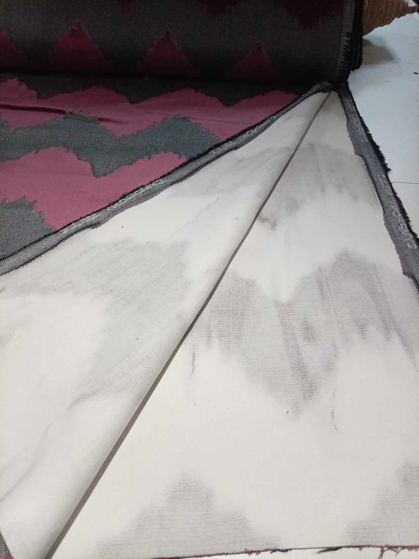 Zig zag upholstery