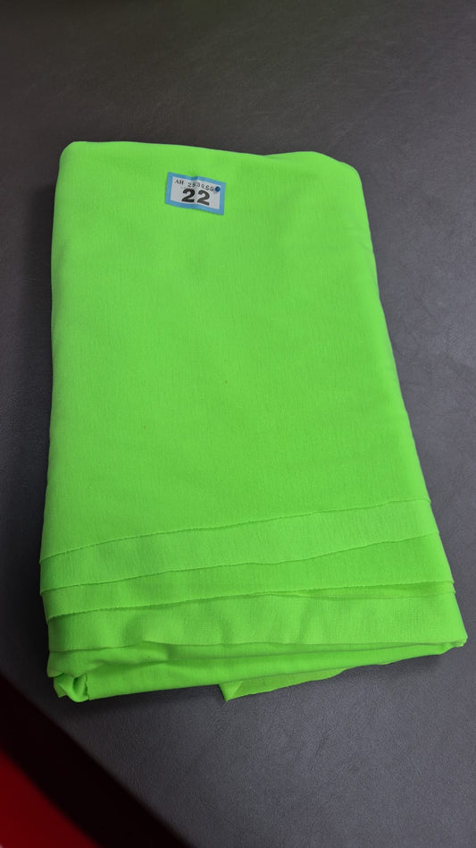 Number 22 bright green jersey 3m