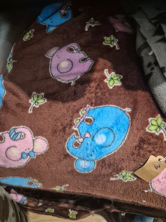 Elephant cuddle fleece