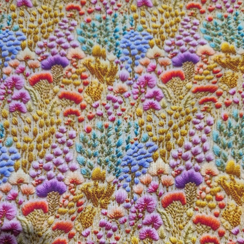 100% cotton 3D Garden Grows