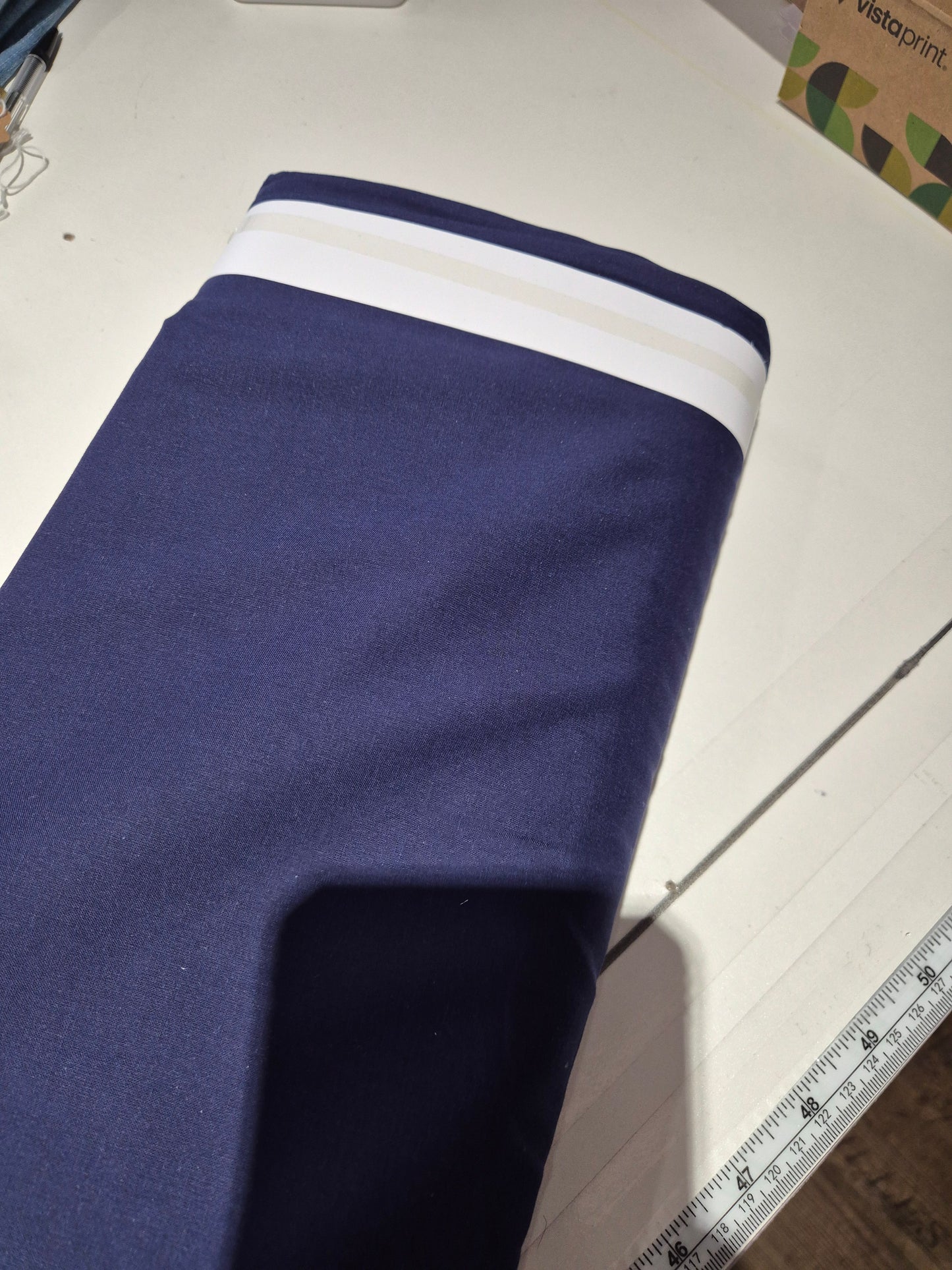 100% cotton Lawn Navy