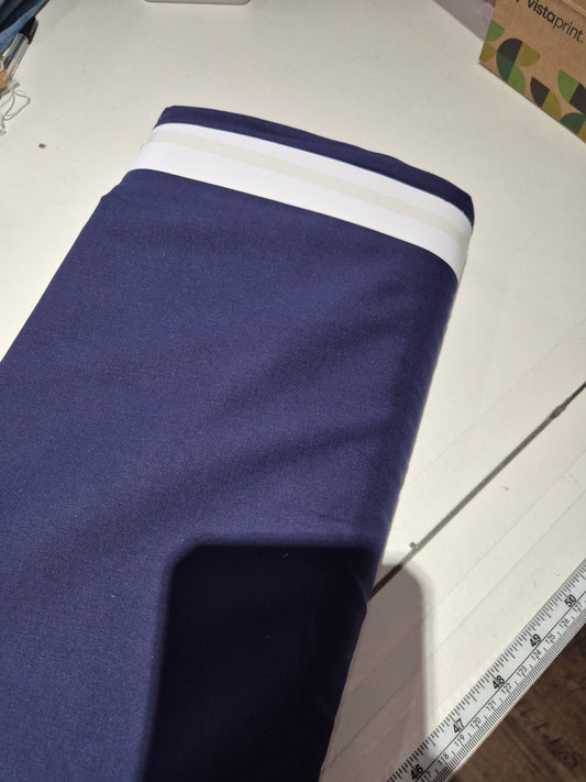 100% cotton Lawn Navy