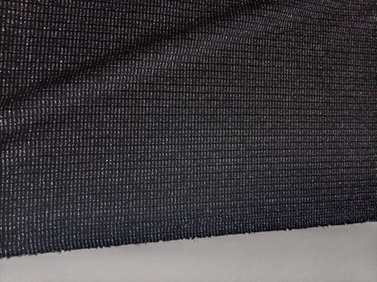 Black with silver metallic thread