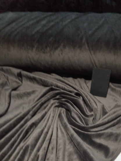 Dark grey velour