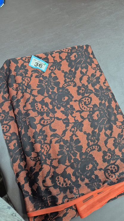 Number 36 Lace look jersey 3m