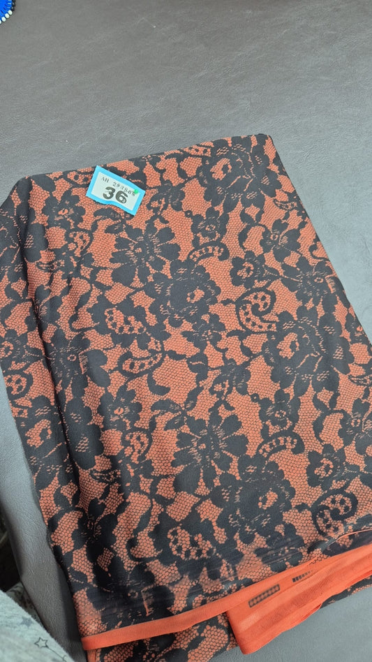 Number 36 Lace look jersey 3m