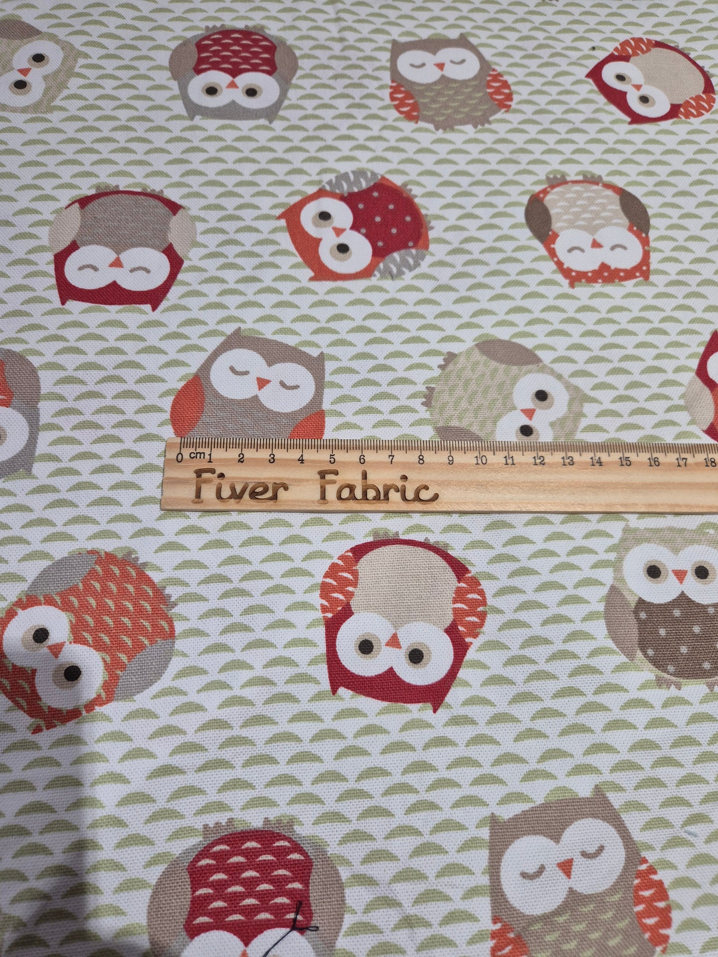 Owls cotton panama
