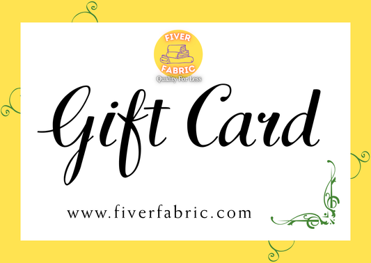 Gift Card to spend at Fiver Fabric